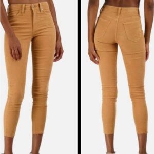 Joe’s The Charlie high rise skinny ankle brown corduroy pants